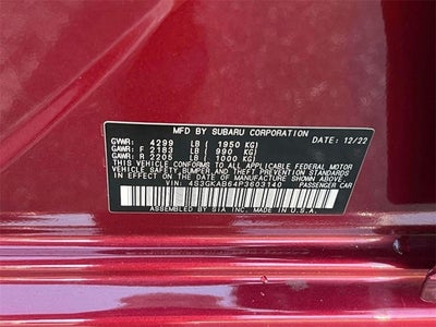 2023 Subaru Impreza Base