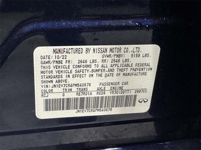 2023 INFINITI Q50 SENSORY AWD