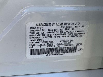 2023 INFINITI Q50 RED SPORT 400 AWD