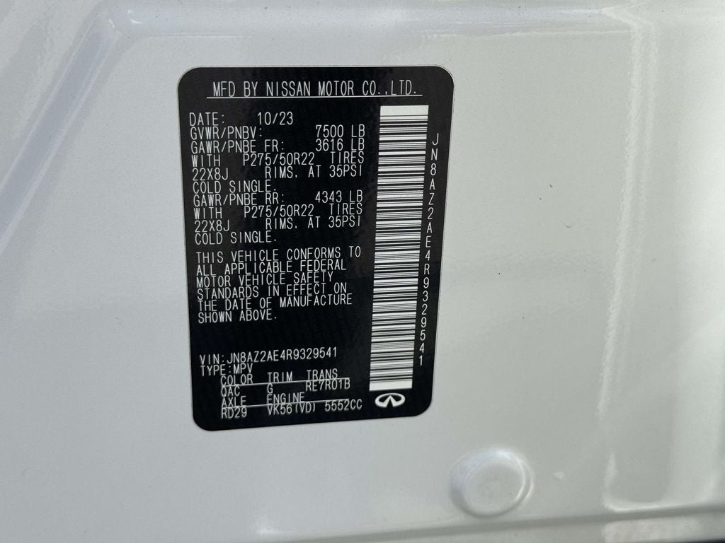 2024 INFINITI QX80 PREMIUM SELECT 4WD