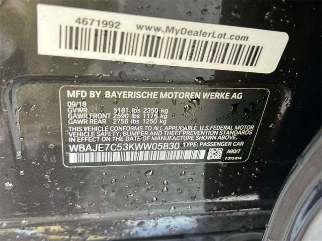 2019 BMW 5 Series 540i xDrive