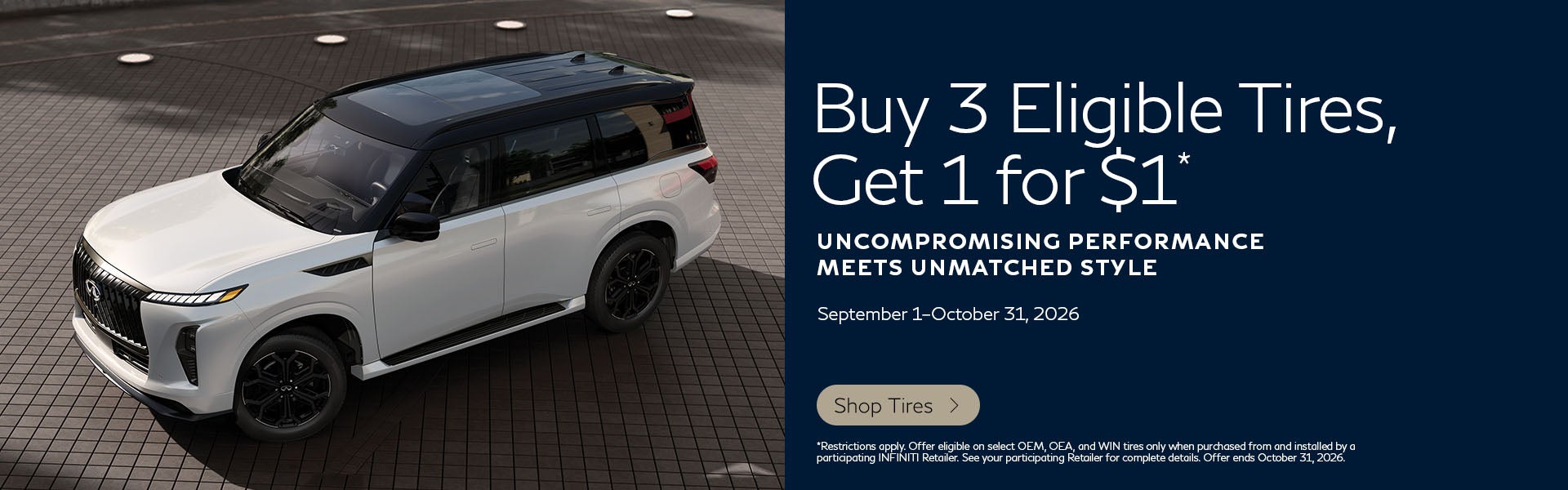 Buy 3 Tires Get One for $1