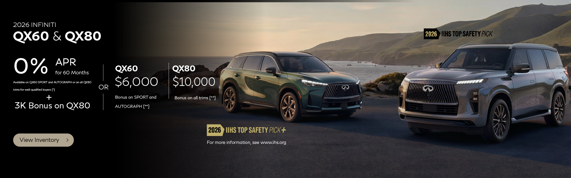 SD 2026 QX60 and QX80 Jul 